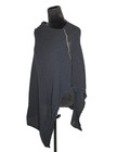 We Are Amma Organic Cotton Black Waffle Knit Cocoon Nursing Cover Wrap Poncho 