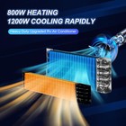 12v 6000 Btu Ac Rv Truck Bus Caravan Split Rooftop Remote Heat Cool 750w Dc