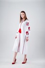 Ukrainian Boho Embroidered Dress  Folk Style  Bohemian Vyshyvanka  Custom Size