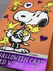 Hallmark Peanuts Happy Halloween Snoopy Woodstock Cards 8    X 5 5    For Anyone