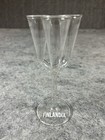 Case Of 12 Finlandia Vodka Triple Flute Long Stemmed Cordial Shot Glass 6 5  Nib
