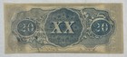 1863 Csa Confederate States America Currency  20 Dollar Note T-58 Cut Cancel Xf 