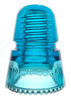Cd 145 Hemi Blue Hemingray - 21 Antique Glass Telegraph Beehive Insulator Nice