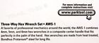 Park Tool Aws-1 Y Three 3-way Hex Wrench 4mm 5mm 6mm Bike Repair Metric