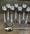 Grande Baroque- Wallace Sterling Silver Set Of 8 Ice Cream Forks 5 5 