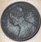 1861 Canada Nova Scotia 1 2 Cent