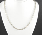 Vintage Taxco Mexico 980 Fine Silver Chain Link Necklace 23  Heavy 25g Statement