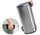 Nine Stars 13 Gallon Step On Stainless Steel Trash Can