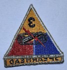 Wwii Post Wwii Us Army 3rd Armored Division With Attached Spearhead Tab Patch