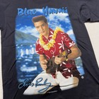 Vintage Elvis Presley Blue Hawaii Shirt Mens Large Black Movie Graphic Tee 1998