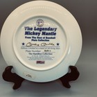 1992 Hamilton Collection Limited Edition The Legendary Mickey Mantle Plate