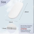 Lisara Baby Bassinet Mattress  29  X 18  Dual Sided Gel Memory Foam Waterproof N