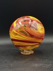 2006 Oregon Orange Art Glass Float Lcgc  5 5    Lincoln City Glass Center