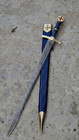 Handmade Damascus Steel Templar Knight Sword Medieval Sacred Blade Gift For Him