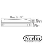 Norlin Vintage Historic Bone Adjustable Saddle For Gibson   Guitars