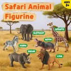 6pcs Safari Animal Figure Toys For Kids 3-5 Realistic Plastic Jungle 