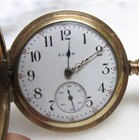 Antique 1913 Elgin Pocket Watch W  20yr Gold Filled Case   Chain  7j   5-f495