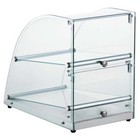 14   X 24   X 21   Curved Glass Dry Countertop Food Display Case - Pastry Showca