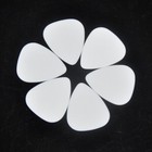 100pcs Medium 0 71mm Delrin Guitar Picks Plectrums White