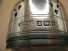Sheffield 1911 Sterling Silver   Cut Glass Sugar Shaker   Sifter   Castor