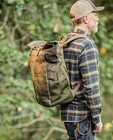 Ruck   River Waxed Canvas Bag Water Resistant Gear Bag With Leather Straps
