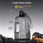 1 Gallon Bpa-free Plastic Water Bottle Wide Mouth Water Jug -  Gym Running Sport