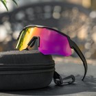 Rockbros Cycling Sunglasses Polarized Uv400 Sports Goggles With 4 Lens Black