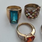 Mixed Lot Of 9 Vintage 925 Sterling Silver Rings  Sizes Range From 7 5-8