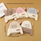 Baby Bear Ear Knitted Winter Hat Warm Striped Beanie Boys Girls 1-3 Years Hat