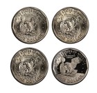 1981 P D S S Susan B Anthony Dollar Year Set Bu   Proof 4 Coin Lot