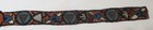Ornate Flapper 1920   s Hand Embroidered Belt For Dress W Beading   Gold Lame