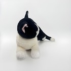 Vtg Checkers Realistic Tuxedo Cat Stuffed Animal Russ Berrie Life Size Plush