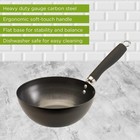 Ecolution Non-stick Carbon Steel Wok With Soft Touch Riveted 8 Inches  Black 