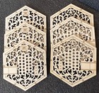 Six English Treble Concertina Coasters In A Customised Stand
