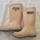 Bogs Rainboot Sparkly Pink Rose Gold Glitter Girls  Toddler-youth Boots Size 11