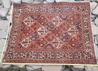 Old Hand Woven Wool Rug 5   7  