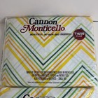 Vtg Canon Monticello Bright Chevron Stripe 70s Twin Fitted Top Sheet Set Of 2