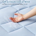 Queen Size Cooling Mattress Pad Waterproof Mattress Topper For Hot Sleepers -   