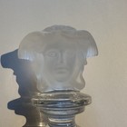 Rosenthal Versace Crystal Wine Stopper Clear White Frosted Medusa