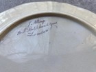 Antique J Allsup London Bone China Plates Cobalt Blue Gold Pie Crust 19thc Pair