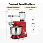 6 In 1 8 5qt Stand Mixer 10-speed Meat Grinder Juice Blender Pasta Maker Slicer 