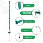 20 Pack 48inch Step-in Electric Fence Posts     Temporary Plastic Fence Stak