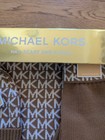 Michael Kors Mk Logo 3 Piece Hat Scarf   Glove Boxed Set Camel Tan One Size Nwt