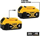 Dewalt Dcb204-2 Pack- 20v Max Xr Lithium Ion 4 Ah Battery - Brand New Sealed 