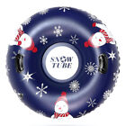 Adults Kids Snow Tubes Sled Inflatable Heavy Duty Foldable Handles Blue