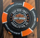 115th Anniversary Low Country Hd   South Carolina  black  Harley Poker Chip