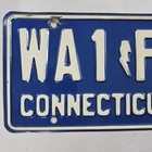Vintage 1970s Conneticut License Plate With Ham Radio Tag Handle Wa1      fpb Read   
