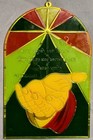 Vintage Salvation Army Religious Suncatcher Isaiah 49 15 Bible Verse        7       5 