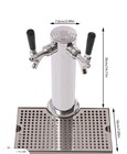 Double Tap Draft Beer Tower Kegerator Beer Tower Stainless Steel  drip Tray Usa