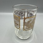 Vintage Twa Airlines Gold Highball Glass World Destination 4 5  Libbey Hong Kong